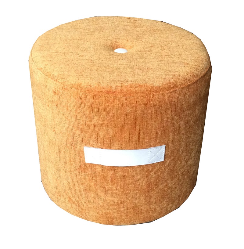 Jasper Round Puff Orange